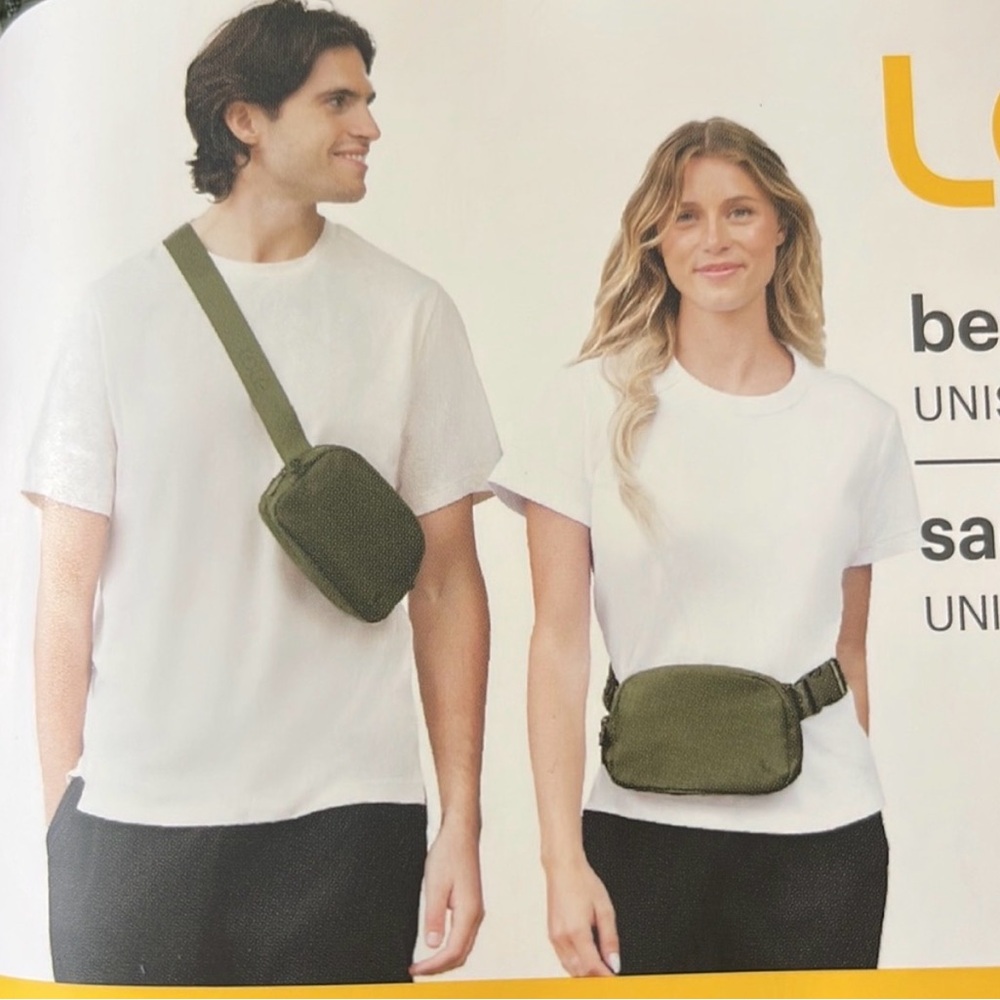 LOLE Olive Green Crossbody and Waist Bag